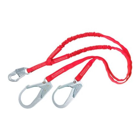 3M Dbi-Sala 3M PROTECTA PRO-STOP 100% Tie-off Shock Absorbing Lanyard, 6ft L, 130-310 Cap Lbs 1340250